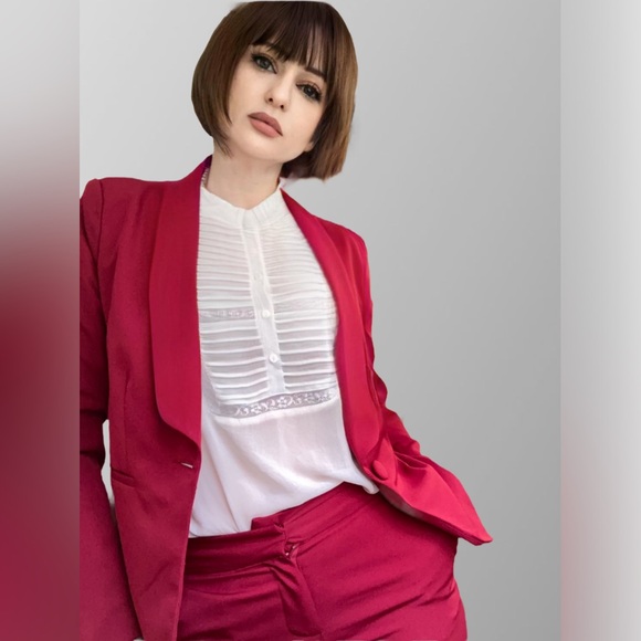 Ovi Jackets & Blazers - Cranberry Blazer, Size Small